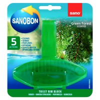 Туалетный блок Sano Green Forest Scented с хвойным ароматом, 55 г